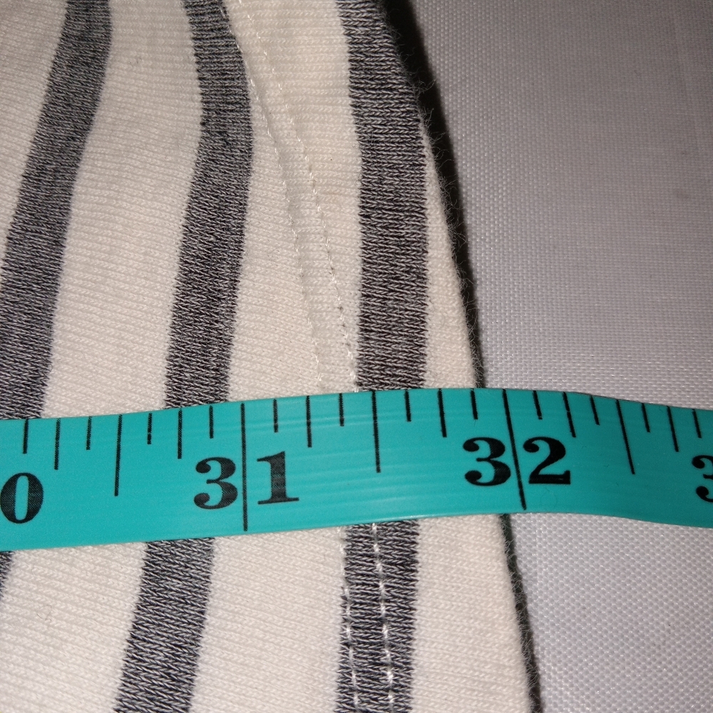 Madewell Gray/Cream Cotton Dress Small - Picture 4 of 6